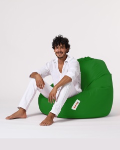 Fotoliu puf de gradina Premium Verde 115x130x39 cm - Img 3