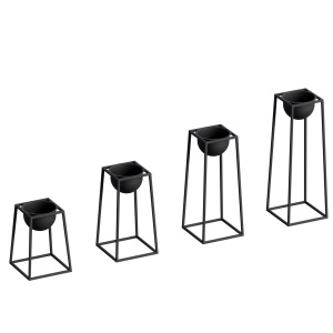 Ghiveci decorativ GED018 Negru 17x30x30 cm - Img 4