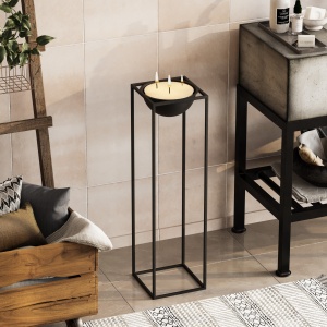 Ghiveci decorativ GED020 Negru 28x80x28 cm - Img 2