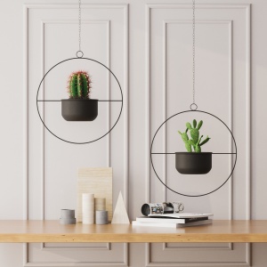 Ghiveci decorativ Payanda Negru 40x40x17 cm - Img 4