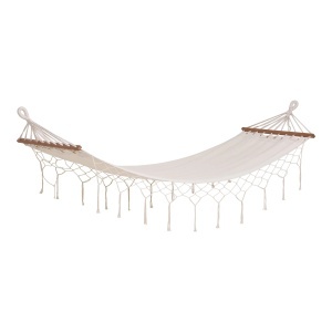 Hamac Hammock, Alb pal, 200x80x3 cm - Img 4