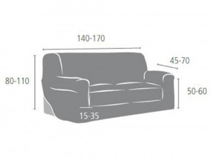 Husa Canapea cu Elastic, 2 Persoane, Arion C06, 140-170 cm - Img 2