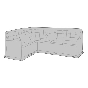 Husa de protectie pentru coltar Luxury, Negru, 252x100x90 cm - Img 2