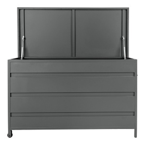 Lada depozitare pentru perne Cassis, Gri, 60x130x75 cm - Img 3