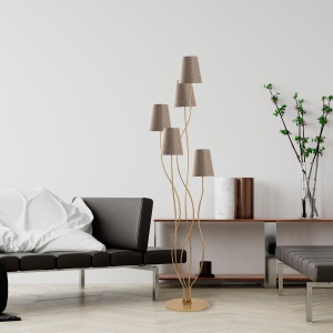 Lampadar Bonibon Auriu 44x44x160 cm - Img 3