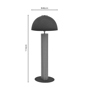 Lampadar Cableler negru metal 46x46x114 cm - Img 4