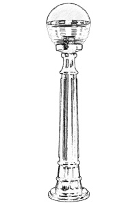 Lampadar de exterior M1B Negru 90x20 cm - Img 2