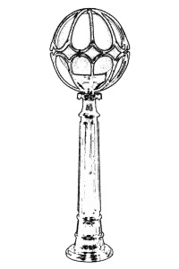 Lampadar de exterior M8BOP Negru 100x30 cm - Img 2