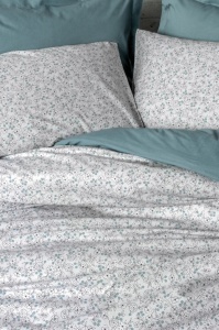 Lenjerie 1 Persoana cu elastic 100x200 June Mint (Bumbac 100%) - Img 2