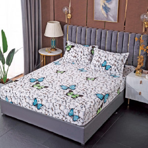 Lenjerie cu elastic 180x200 Motyl (Cocolino) - Img 2
