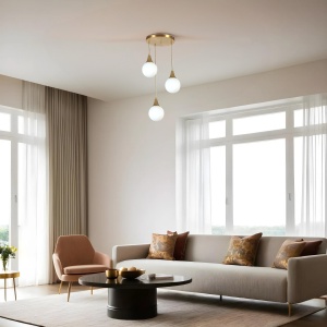 Lustra Afra Alb 30x30x70 cm