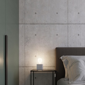 Lustra Ariz din beton Gri 10x10x10 cm - Img 8
