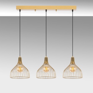 Lustra Cafu Auriu 94x25x121 cm - Img 3