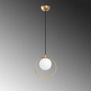 Lustra Dolunay Auriu 15x15x126 cm - Img 7
