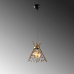 Lustra Kirpi Auriu 34x34x131 cm - Img 5
