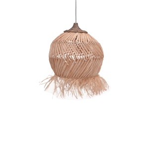 Lustra Koronse fibre eco culoare naturala 55x55x68+ cm