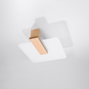 Lustra Lappo din lemn, Natural 40x14x47.5 cm - Img 4