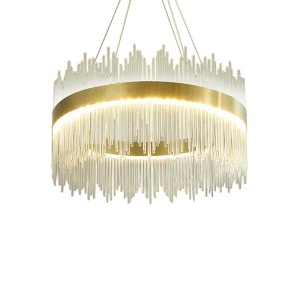 Lustra LED, Crown, Pako, Auriu 40x40x30 cm - Img 2