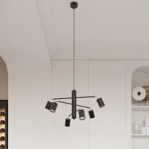 Lustra Lemmi Negru 100x24x20 cm - Img 8