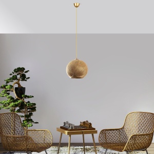 Lustra Nest Auriu 34x38x70 cm - Img 2