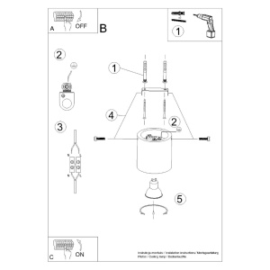 Lustra Orbis din beton Gri 10x10x10 cm - Img 5