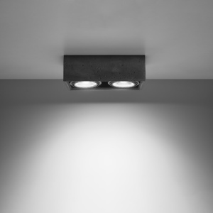 Lustra Quatro din beton Gri 27x14x9 cm - Img 3