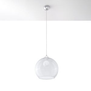 Lustra suspendata Ball Transparent 30x30x120 cm - Img 2