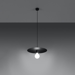 Lustra suspendata Flavio Negru 40x40x105 cm - Img 3