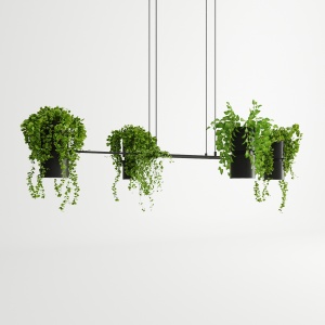 Lustra suspendata Kukkia Negru 142x62x150 cm - Img 2