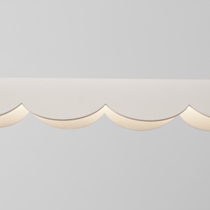 Lustra suspendata LED Biscuit Bej 4000K 131x13x200 cm - Img 5