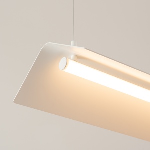 Lustra suspendata LED Elva Alb 3000K 150x27.5x200 cm - Img 4