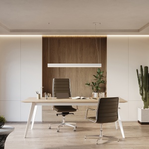 Lustra suspendata LED Farge Alb 4000K 120x8x150 cm - Img 12