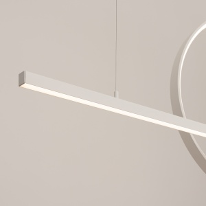 Lustra suspendata LED Glad Alb 3000K 120x20x212 cm - Img 5