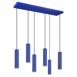 Lustra suspendata LED Ivar 6L Ultramarine 4000K 80x20x200 cm