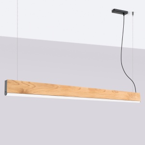 Lustra suspendata LED Lykke Stejar 4000K 150x3.5x150 cm - Img 2