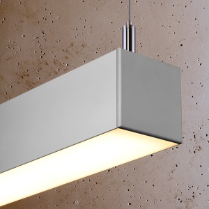 Lustra suspendata LED Pinne Gri 3000K 118x6x150 cm - Img 5