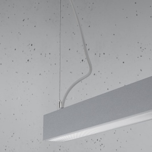 Lustra suspendata LED Pinne Gri 3000K 90x6x150 cm - Img 7