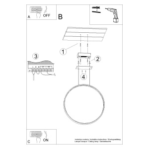 Lustra suspendata LED Rio Negru 3000K 78x16x150 cm - Img 9