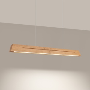 Lustra suspendata LED Skog Stejar 4000K 120x5.5x210 cm - Img 3