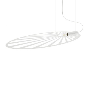 Lustra suspendata Lehdet Alb 110x80x150 cm