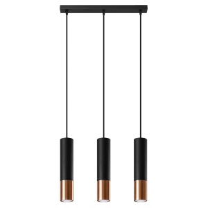 Lustra suspendata Loopez Cupru 45x6x90 cm