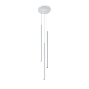 Lustra suspendata Pastelo Alb 20x20x90 cm