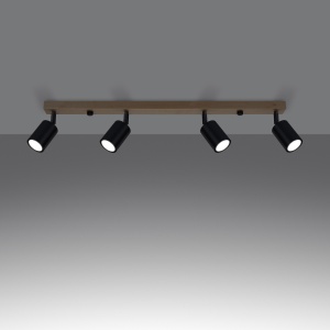 Lustra Verdo Negru 25x25x110 cm - Img 3
