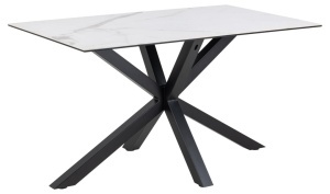 Masa dining Heaven, Alb, 75.5x135x80 cm - Img 3