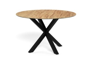 Masa dining Heaven, Natural, 75.5x119x119 cm - Img 3