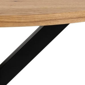 Masa dining Heaven, Natural, 76.4x120x120 cm - Img 4