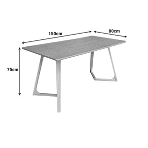 Masa dining Pendra, Nuc, 90x160x75 cm - Img 4