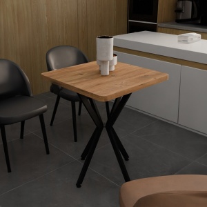 Masa Prestone Pako World Stejar 70x70x75 cm - Img 2