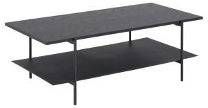 Masuta de cafea Angus, Negru, 40x115x60 cm - Img 6