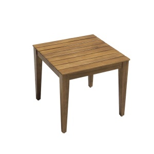 Masuta de cafea de gradina, Napole, Natural, 50x50x45 cm